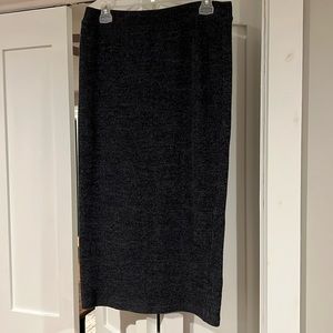 Dark gray pencil skirt